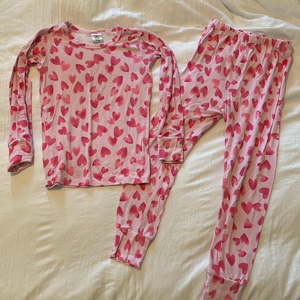 Pink Heart Toddler Pajama Set